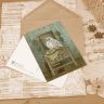 “Winged Embroideress” Postcard