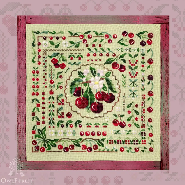 Digital embroidery chart “Cherry Summer”