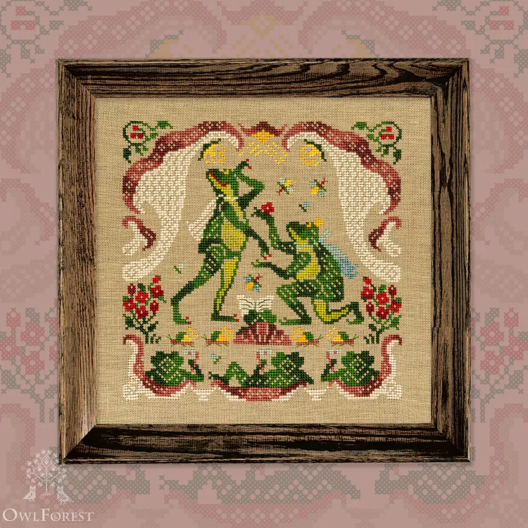 Digital embroidery chart “Oyster Shroom Theater”