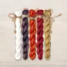 Set of OwlForest Hand-Dyed Threads for the “Owl Dance” Chart (Thread Trade n.a. Kirov)