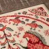 Printed embroidery chart “Red Horses”