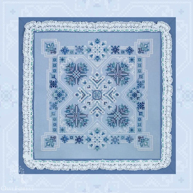 Digital embroidery chart “Snowy February”