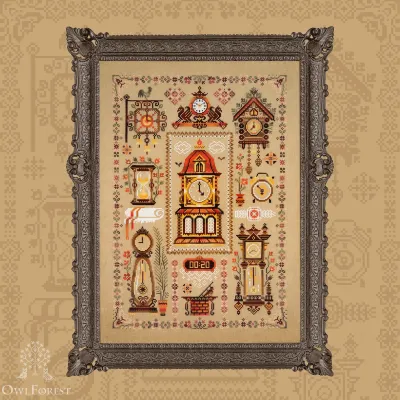 Digital embroidery chart “Time Sampler”