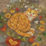 Printed embroidery chart “Pumpkin Cat”