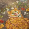 Printed embroidery chart “Pumpkin Cat”