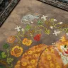 Printed embroidery chart “Pumpkin Cat”