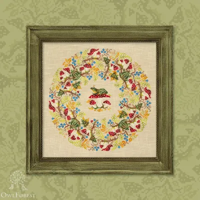 Printed embroidery chart “Toad Summer”