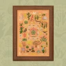 Printed embroidery chart “World of Cacti”