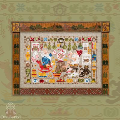 Embroidery kit “At the Bath House”