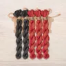 Set of OwlForest Hand-Dyed Threads for the “Red Horses” Chart (DMC)