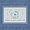 Printed embroidery chart “Spring Alphabet” Latin Letters