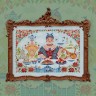 Printed embroidery chart “At the Samovar” or “Russian Teatime”