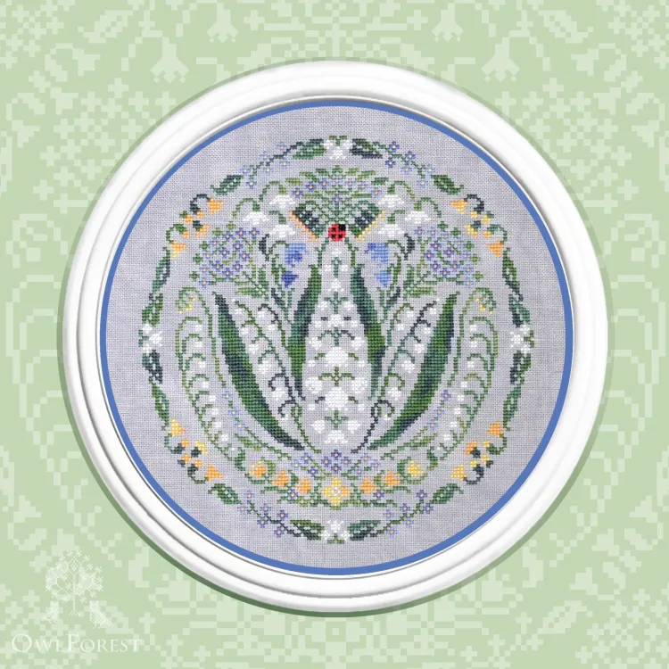 Digital embroidery chart “Lilies of the Valley”