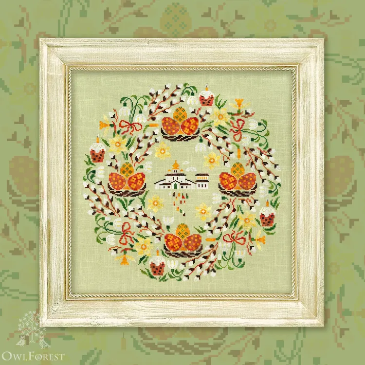 Digital embroidery chart “Easter Bells”