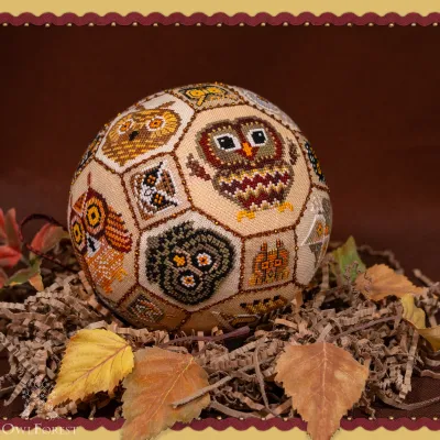 Digital embroidery chart “Owl Quaker Ball”