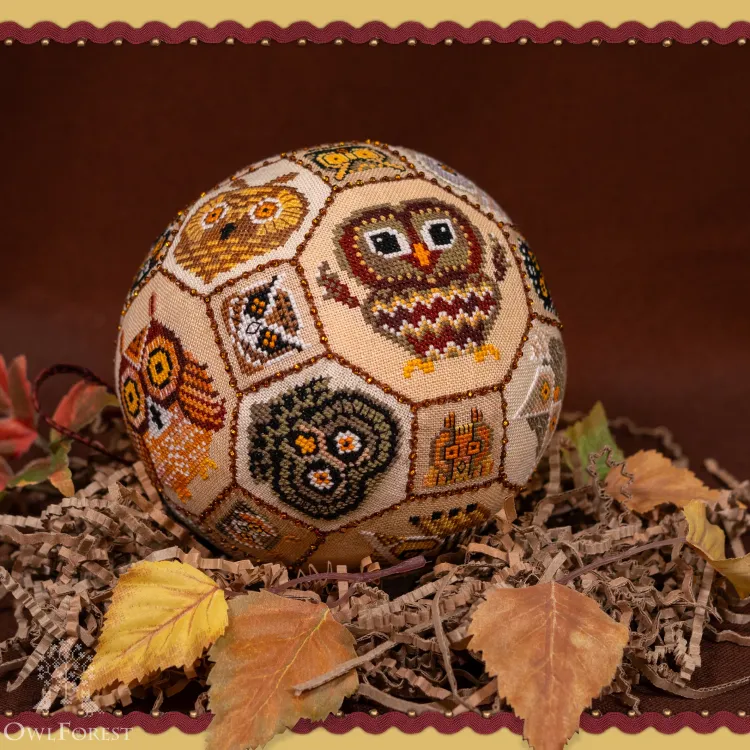 Digital embroidery chart “Owl Quaker Ball”