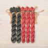 Set of OwlForest Hand-Dyed Threads for the “Red Horses” Chart (Thread Trade n.a. Kirov)