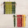 Set of OwlForest Hand-Dyed Threads for the “Watermelon Alphabet” Latin Letters Chart (DMC)