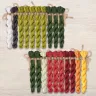 Set of OwlForest Hand-Dyed Threads for the “Watermelon Alphabet” Latin Letters Chart (DMC)