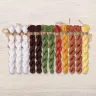 Set of OwlForest Hand-Dyed Threads for the “Easter Bells” Chart (DMC)