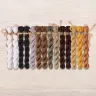 Set of OwlForest Hand-Dyed Threads for the “Owl Quaker Ball” Chart (DMC)