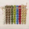 Set of OwlForest Hand-Dyed Threads for the “Toad Summer” Chart (Thread Trade n.a. Kirov)