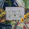 Printed embroidery chart “Geese and Sunflowers”
