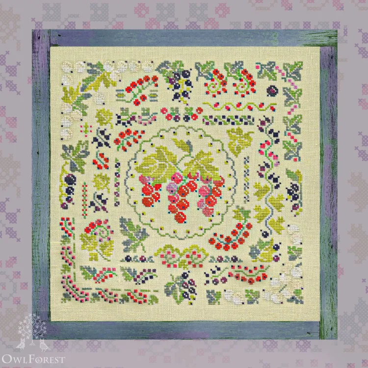 Embroidery kit “Currant Summer”