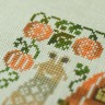 Digital embroidery chart “Snail Houses. Pumpkin”