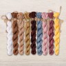 Set of OwlForest Hand-Dyed Threads for the “Housekeeping Hamster” Chart (DMC)