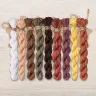 Set of OwlForest Hand-Dyed Threads for the “Time Sampler” Chart (DMC)
