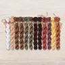 Set of OwlForest Hand-Dyed Threads for the “Time Sampler” Chart (DMC)