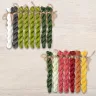 Set of OwlForest Hand-Dyed Threads for the “Watermelon Alphabet” Latin Letters Chart (Thread Trade n.a. Kirov)