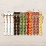 Set of OwlForest Hand-Dyed Threads for the “Easter Bells” Chart (Thread Trade n.a. Kirov)