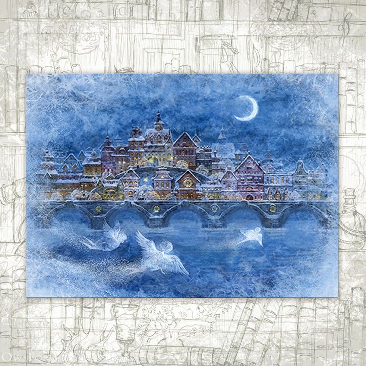 “Night” Postcard
