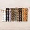 Set of OwlForest Hand-Dyed Threads for the “Owl Quaker Ball” Chart (Thread Trade n.a. Kirov)