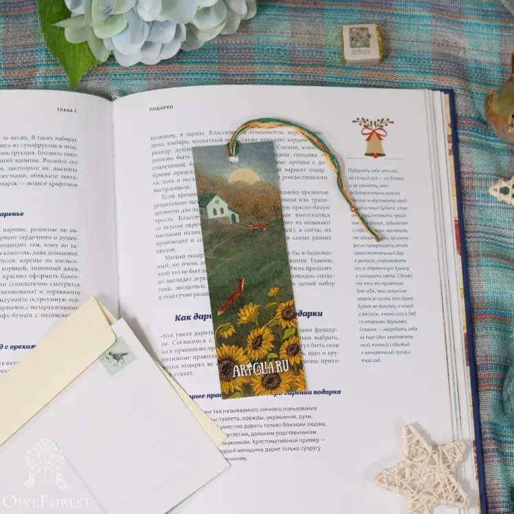 “Twilight Foxes” Bookmarker