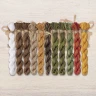 Set of OwlForest Hand-Dyed Threads for the “Bobcat” Chart (DMC)