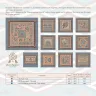 Digital embroidery chart “Mesoamerican Motifs. Lamas” 3 colors