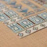 Digital embroidery chart “Mesoamerican Motifs. Lamas” 3 colors