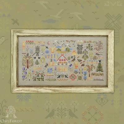 Digital embroidery chart “Charmful Meadowland”