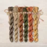 Set of OwlForest Hand-Dyed Threads for the “Snail Houses. Pumpkin” Chart (DMC)