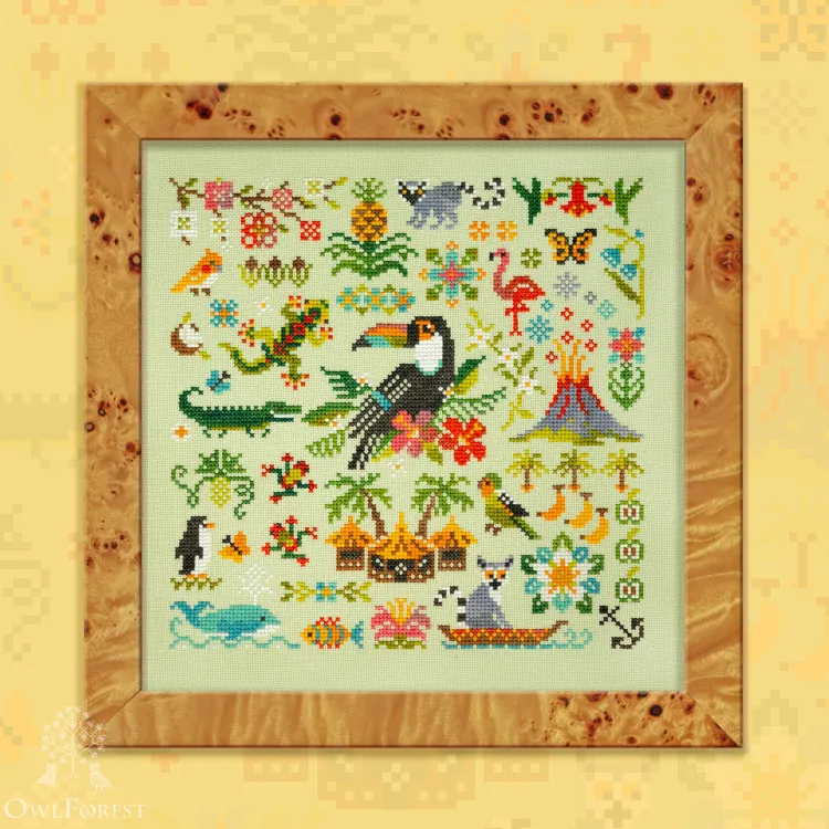 Embroidery kit “Lemuria. Toucan”