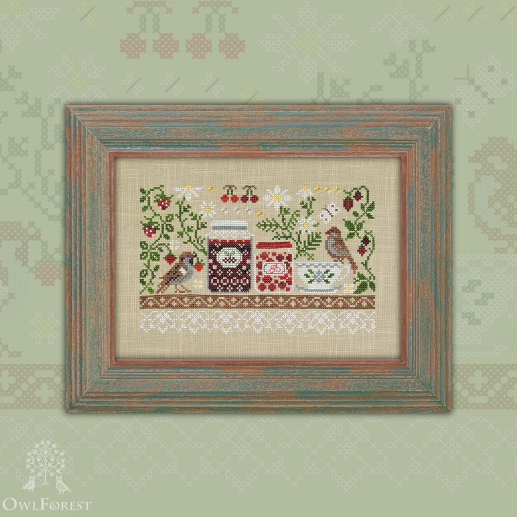 Digital embroidery chart “Gardener’s Shelf”