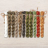 Set of OwlForest Hand-Dyed Threads for the “Bobcat” Chart (Thread Trade n.a. Kirov)