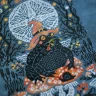 Digital embroidery chart “Moon toad”
