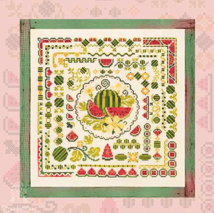 Digital embroidery chart “Watermelon Summer”