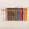 Set of OwlForest Hand-Dyed Threads for the “At the Bath House” Chart (DMC)