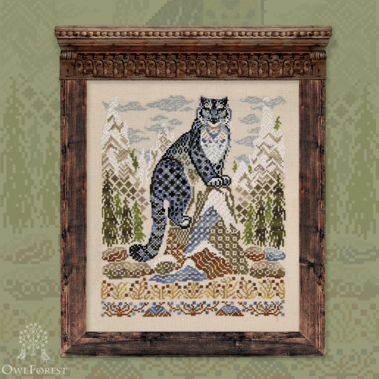 Embroidery kit “Snow leopard”