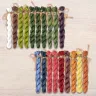 Set of OwlForest Hand-Dyed Threads for the “Berry Quaker Ball” Chart (Thread Trade n.a. Kirov)